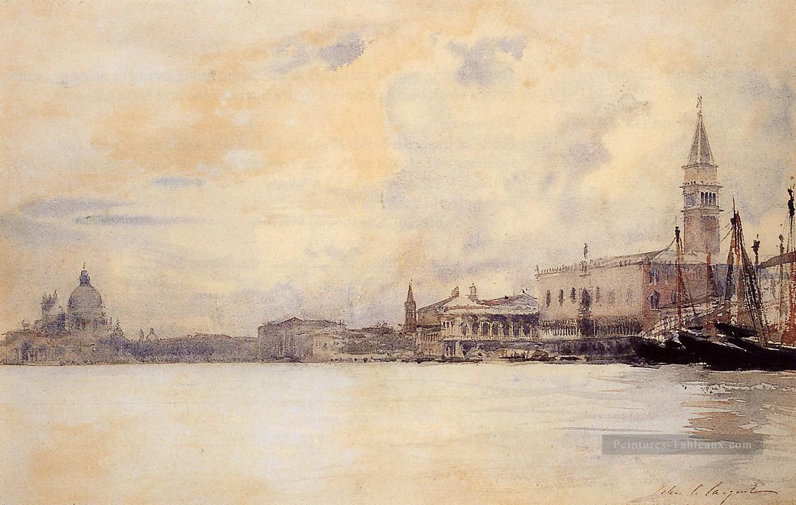 L’entrée du Grand Canal Venise John Singer Sargent Peintures à l'huile
